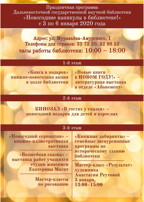 Планы На Новогодние Каникулы В Библиотеки
