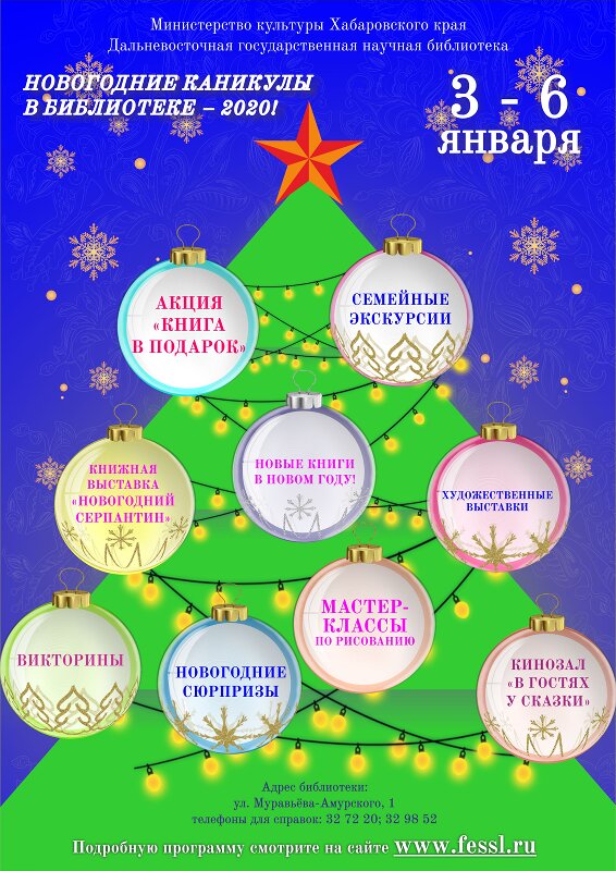 Планы На Новогодние Каникулы В Библиотеки